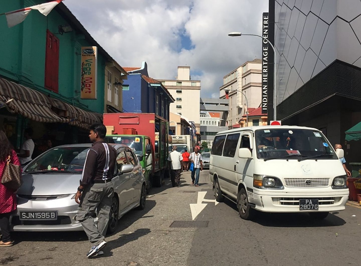 Auf den Straßen von Singapur