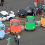 Bei Porsche geht es farbenfroh zu.