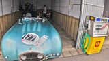 Im historischen Fahrerlager finden sich wahre Schätze: H.W. Alta Jaguar Streamliner von 1948.