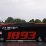 Der Mannschaftsbus des VFB Stuttgart