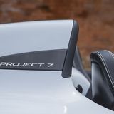 Der Überrollbügel auf der Fahrerseite ist zu einer formschönen Flosse designt worden.