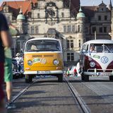Auch historische Bullis waren bei der Sachsen Classic 2015 dabei