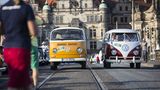 Auch historische Bullis waren bei der Sachsen Classic 2015 dabei