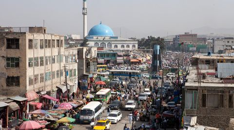 Blick auf Downwon Kabul