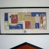 Nichtraucherschild auf Wandbild