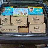 Die Kita freut sich über einen neuen Windelvorrat.