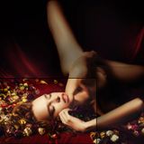 Masha alone with Flowers