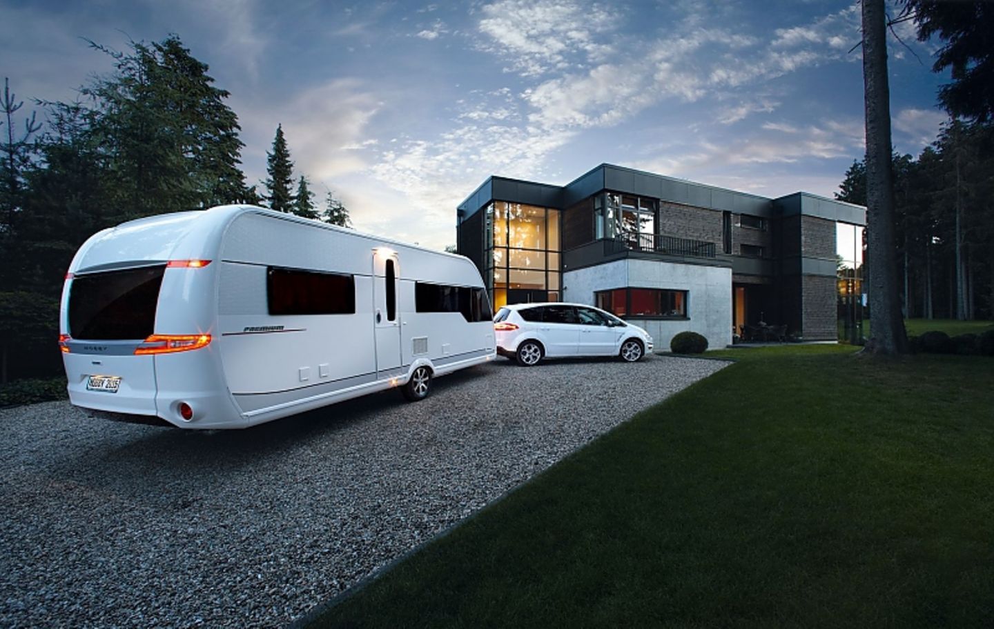 Der Hobby Premium ist eines der teureren Wohnwagen-Modelle auf dem Caravan Salon.
