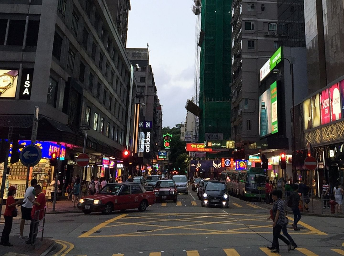Auf den Straßen von Hong Kong