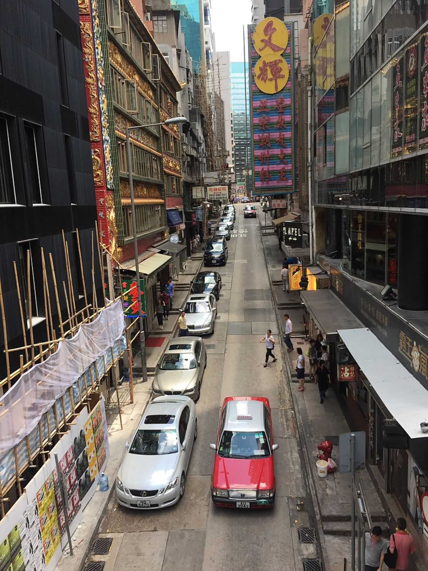Auf den Straßen von Hong Kong