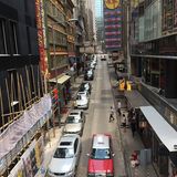 Auf den Straßen von Hong Kong