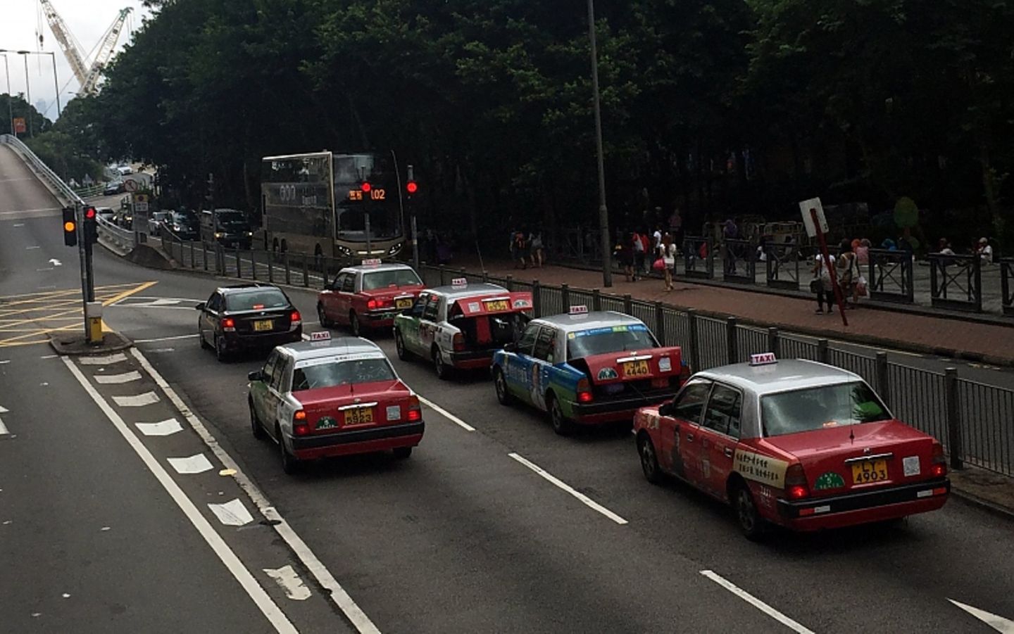 Auf den Straßen von Hong Kong