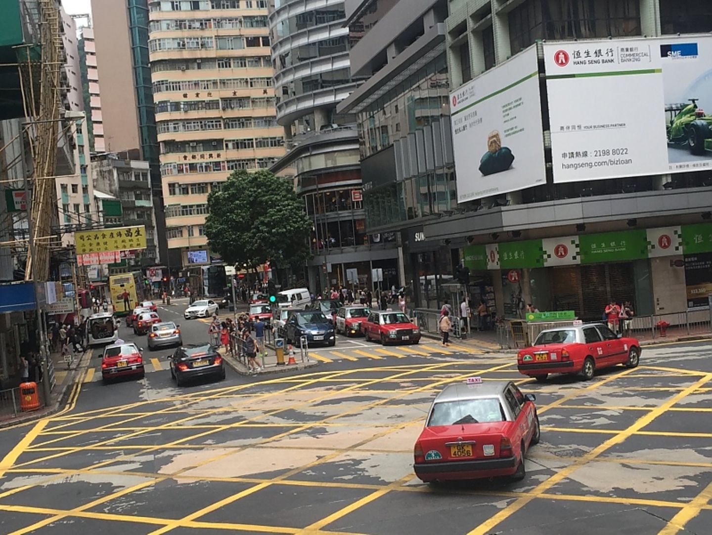 Auf den Straßen von Hong Kong