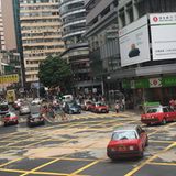 Auf den Straßen von Hong Kong