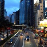 Auf den Straßen von Hong Kong