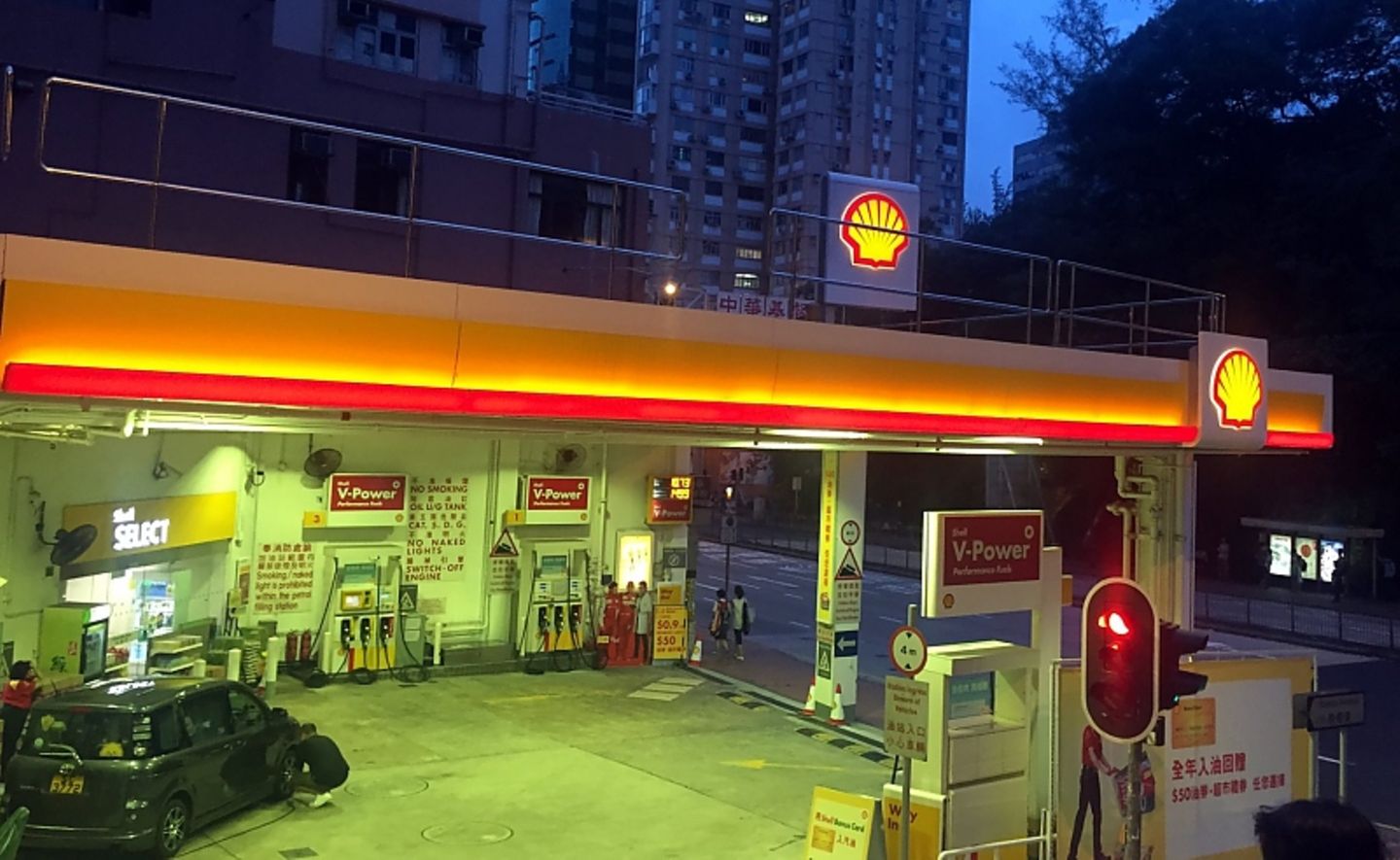 Auf den Straßen von Hong Kong