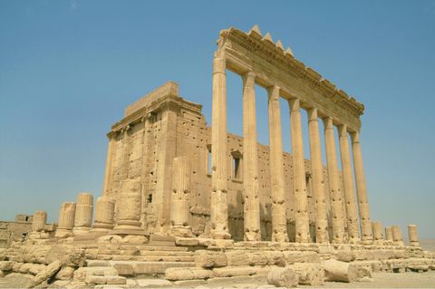 Vor wenigen Tagen sprengten Islamisten den Baaltempel in Palmyra (Archivbild)