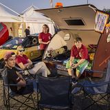 Auch ein Wohnwagen-Gespann nimmt bei den Smart Times 2015 teil