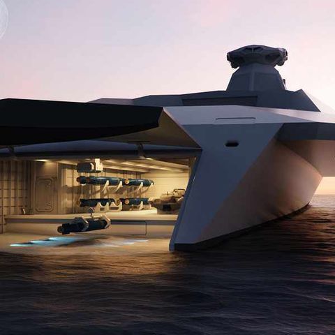 Im Flugdeck sind die Dronen untergebracht.