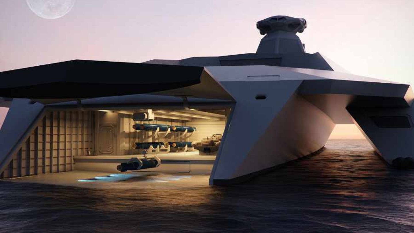 Modernes schlachtschiff