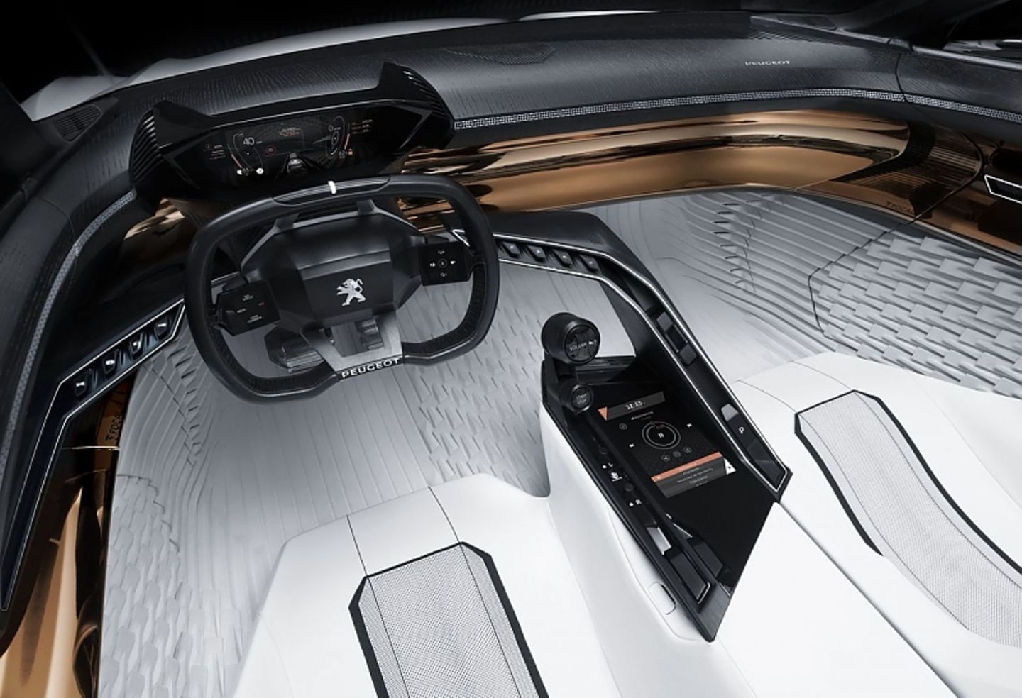 Das Cockpit erinnert an ein Tonstudie