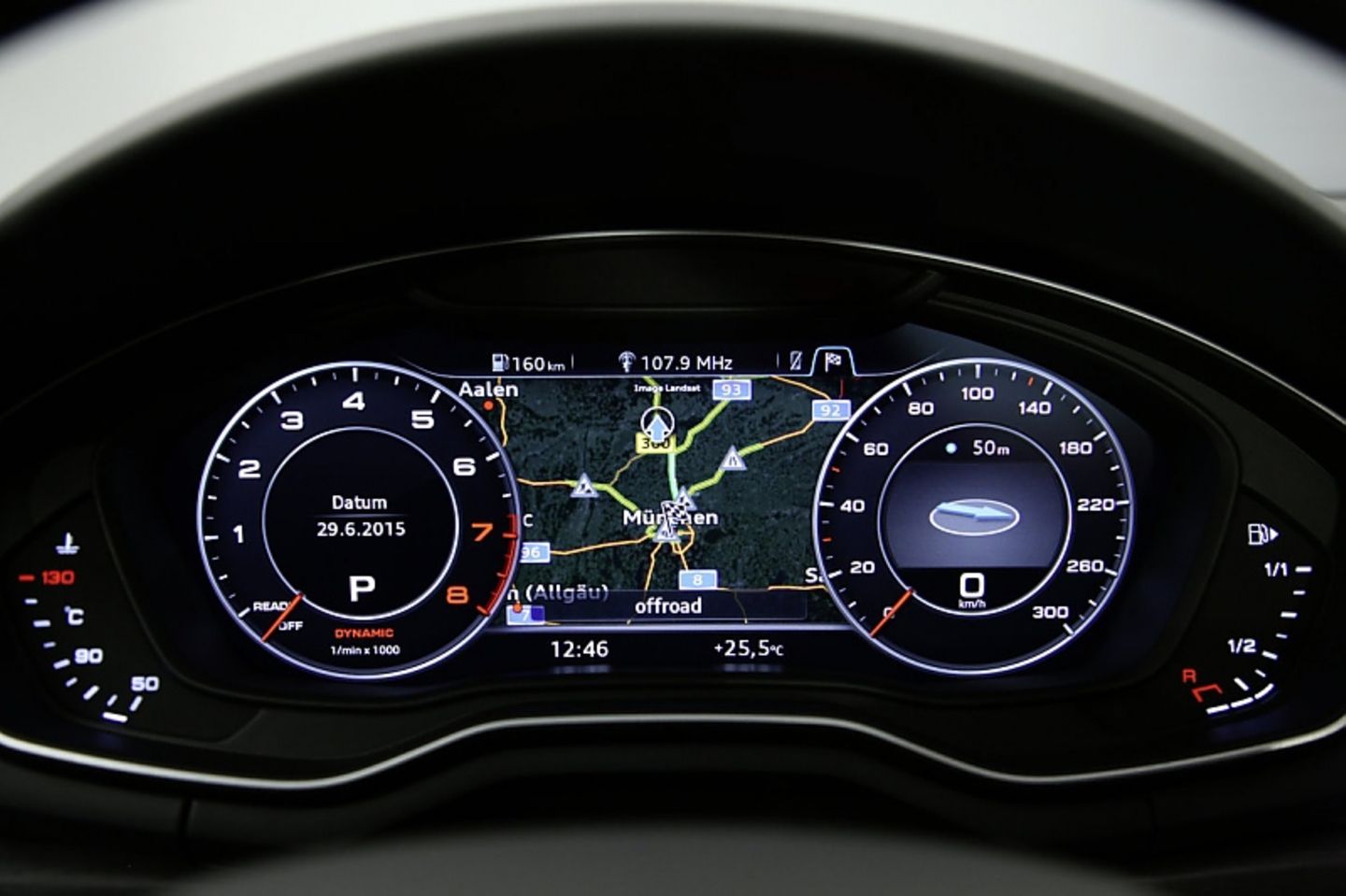 Audi A4 3.0 TDI - das virtuelle Cockpit kostet Aufpreis