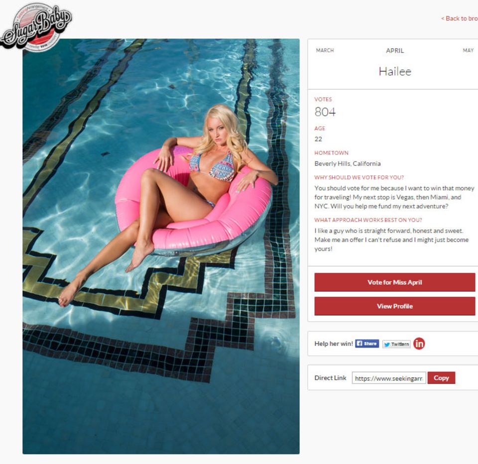Schönheitswettbewerb: Hailee finanziert so ihre Reisen. Hailee finanziert so ihre Reisen.