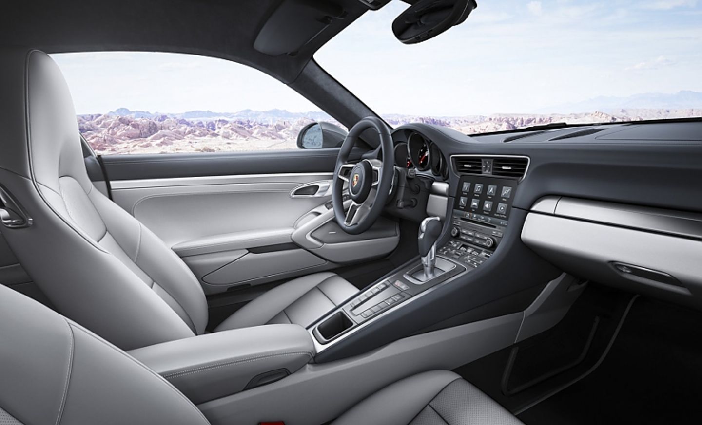 Porsche 911 Modellpflege 2016 - der Innenraum mit einem neuen Multimediamodul