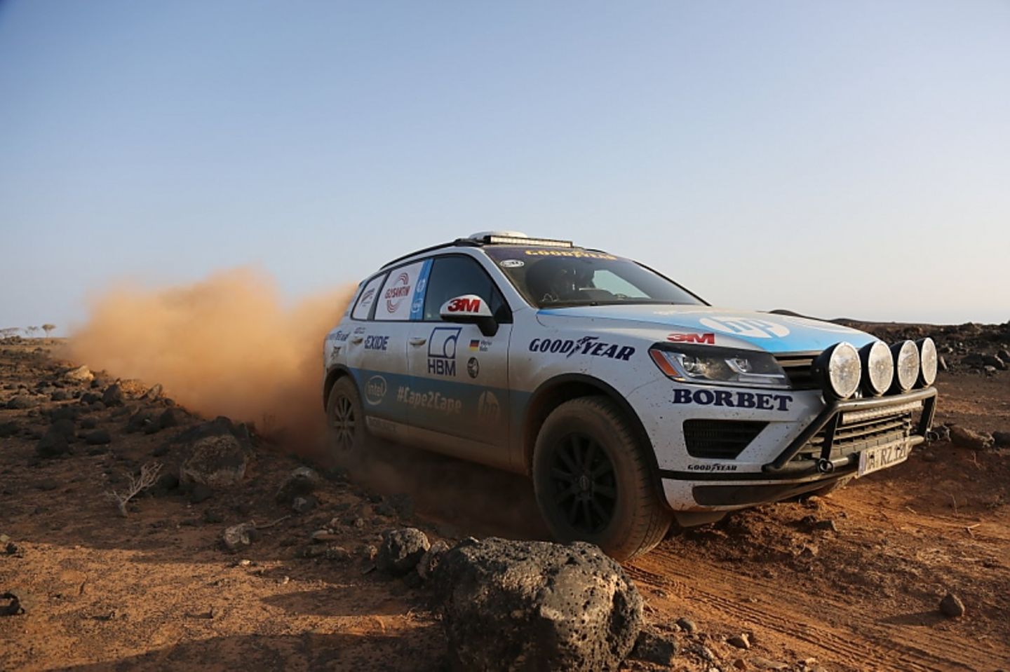 Weltrekordtour Kap zu Kap im VW Touareg 2015