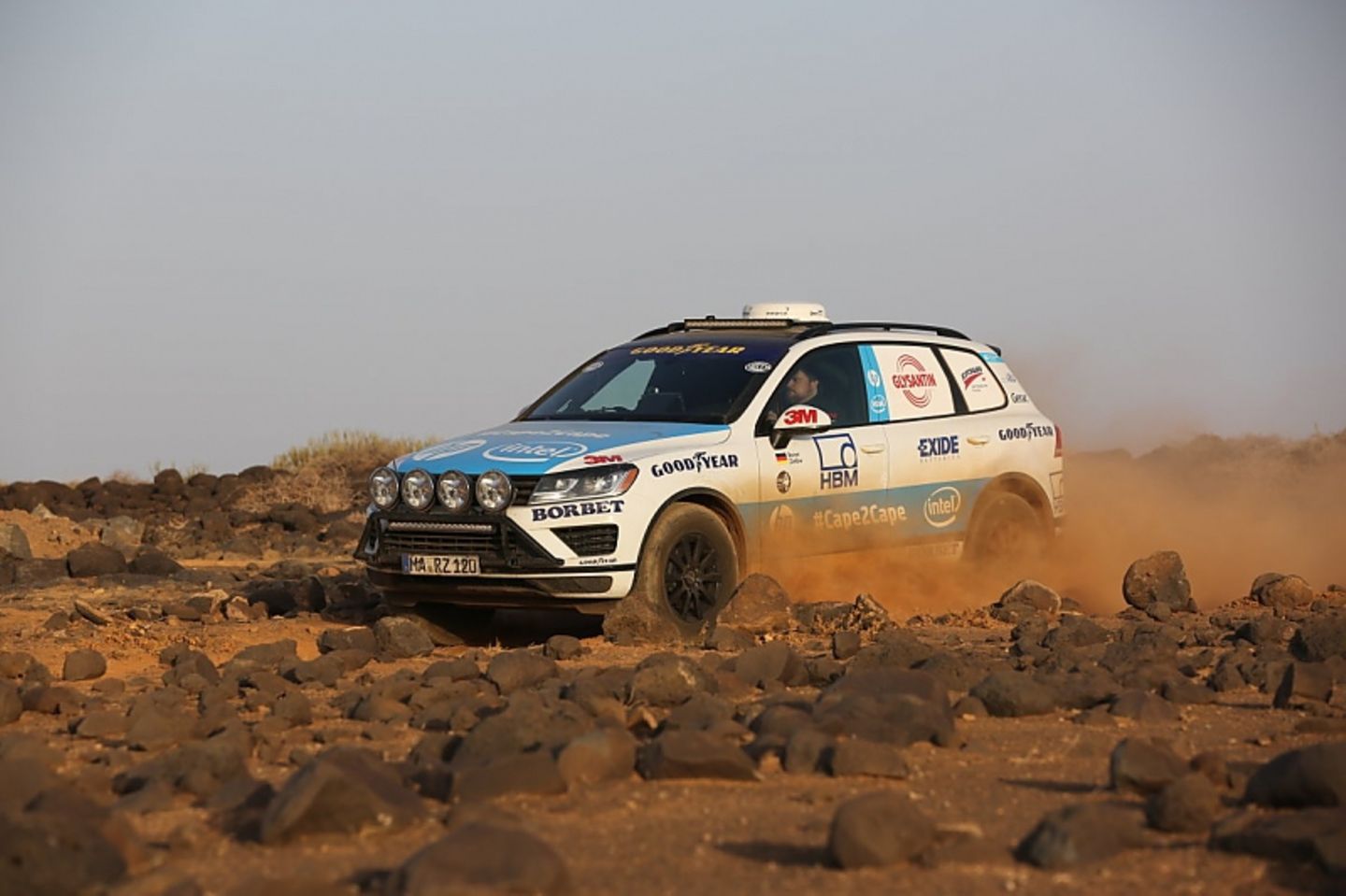 Weltrekordtour Kap zu Kap im VW Touareg 2015