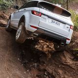 Im Gelände zeigt der Evoque seine Stärke