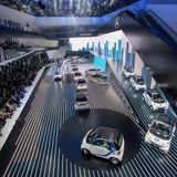 Mercedes am Vorabend der IAA 2013 in der Frankfurter Festhalle