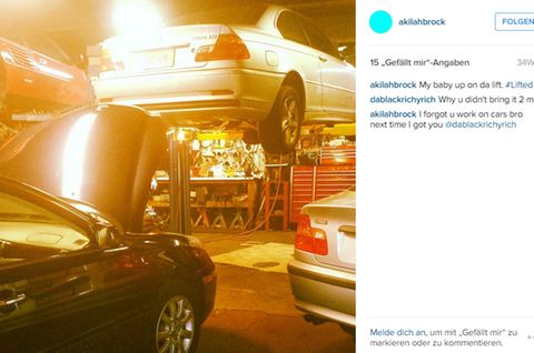 Der BMW - mein "baby" - muss auch mal in die Werkstatt.