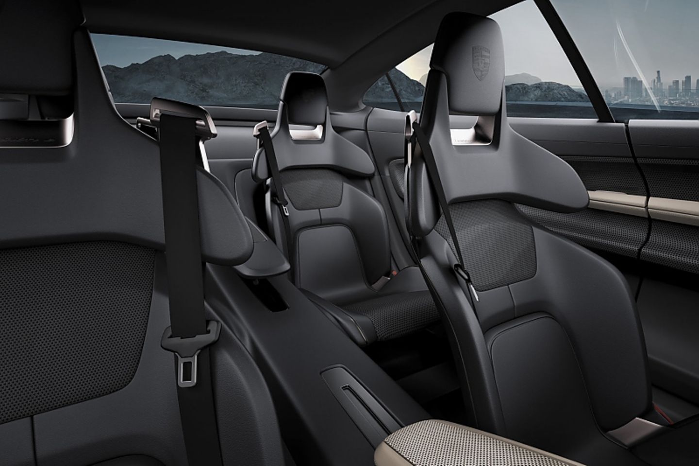 Porsche Misson E - vier Einzelsitze