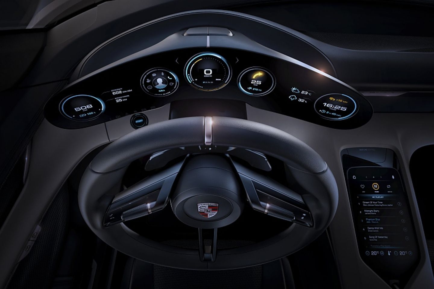 Porsche Misson E - mit Gesten- und Blicksteuerung
