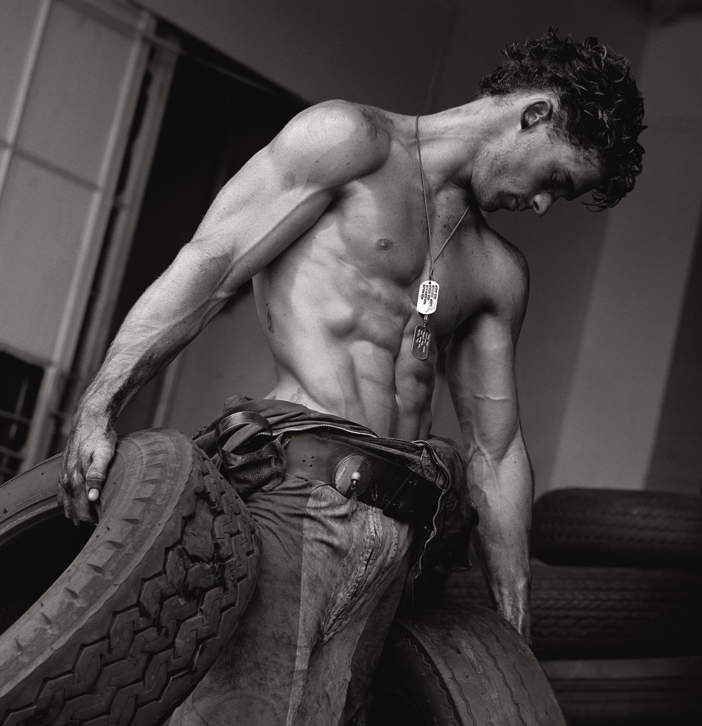Herb Ritts Fred with Tires II