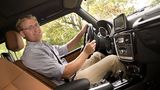 Redakteur Marcel Sommer im neuen Mercedes Benz G 350 d.
