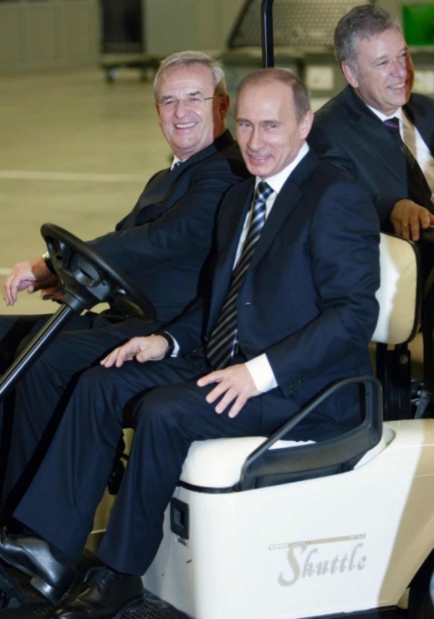 Martin Winterkorn zusammen mit Rußlands Präsidenten Wladimir Putin