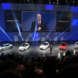 Martin Winterkorn und die Hybrid-Flotte des VW Konzerns