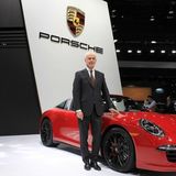Porsche 911 Targa GTS und Porsche CEO Matthias Müller