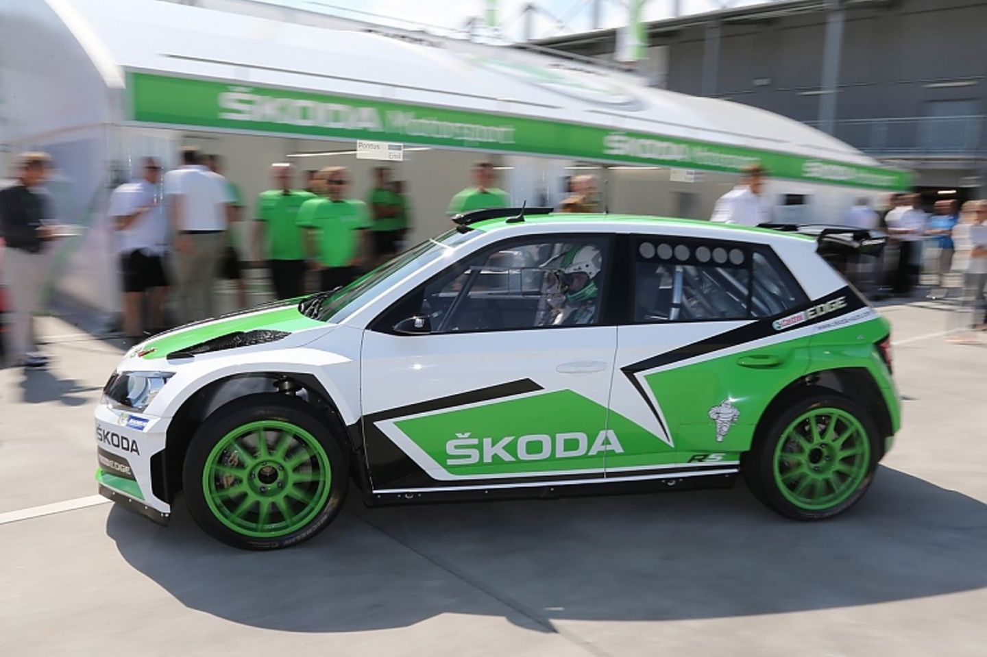 Der Skoda Fabia R5 wiegt rund 1.230 Kilogramm