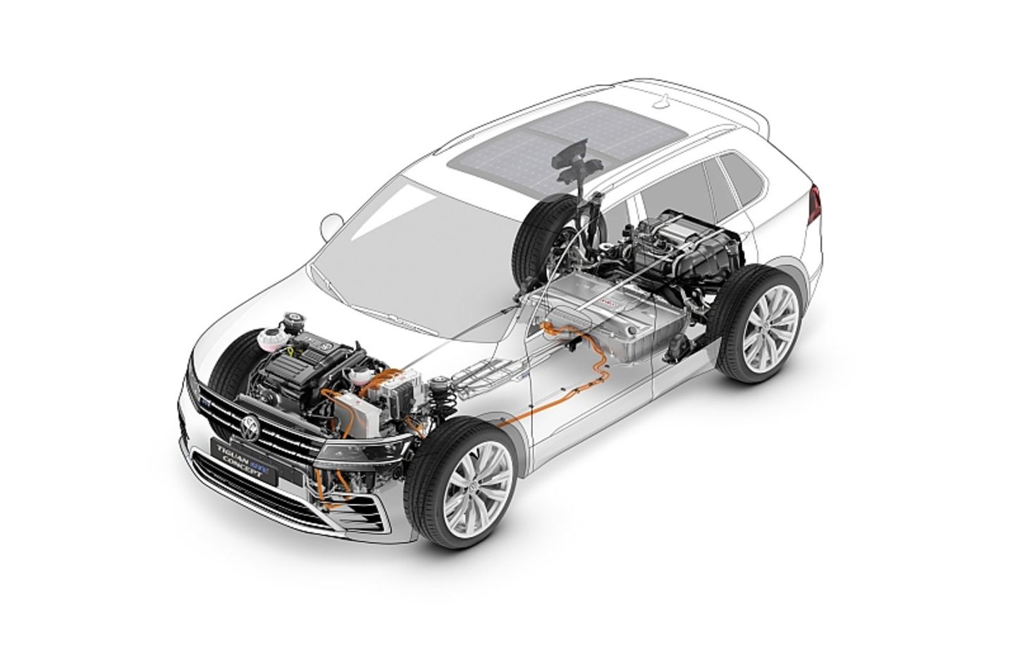 VW Tiguan GTE Concept - kommt 2016 ebenfalls mit Plug-In-Modul