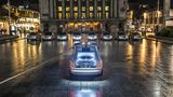 Das britische Bestattungsunternehmen A. W. Lymn mit seiner Rolls Royce Flotte