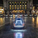 Das britische Bestattungsunternehmen A. W. Lymn mit seiner Rolls Royce Flotte