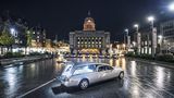 Das britische Bestattungsunternehmen A. W. Lymn mit seiner Rolls Royce Flotte