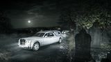Das britische Bestattungsunternehmen A. W. Lymn mit seiner Rolls Royce Flotte