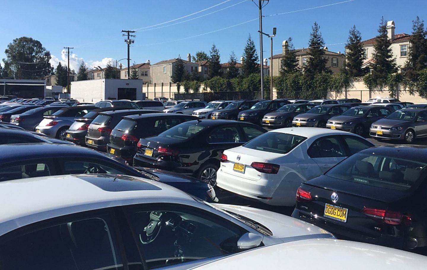 Volkswagen Händler im Silicon Valley Herbst 2015 - besonders groß ist die Nachfrage bei Tiguan und Golf