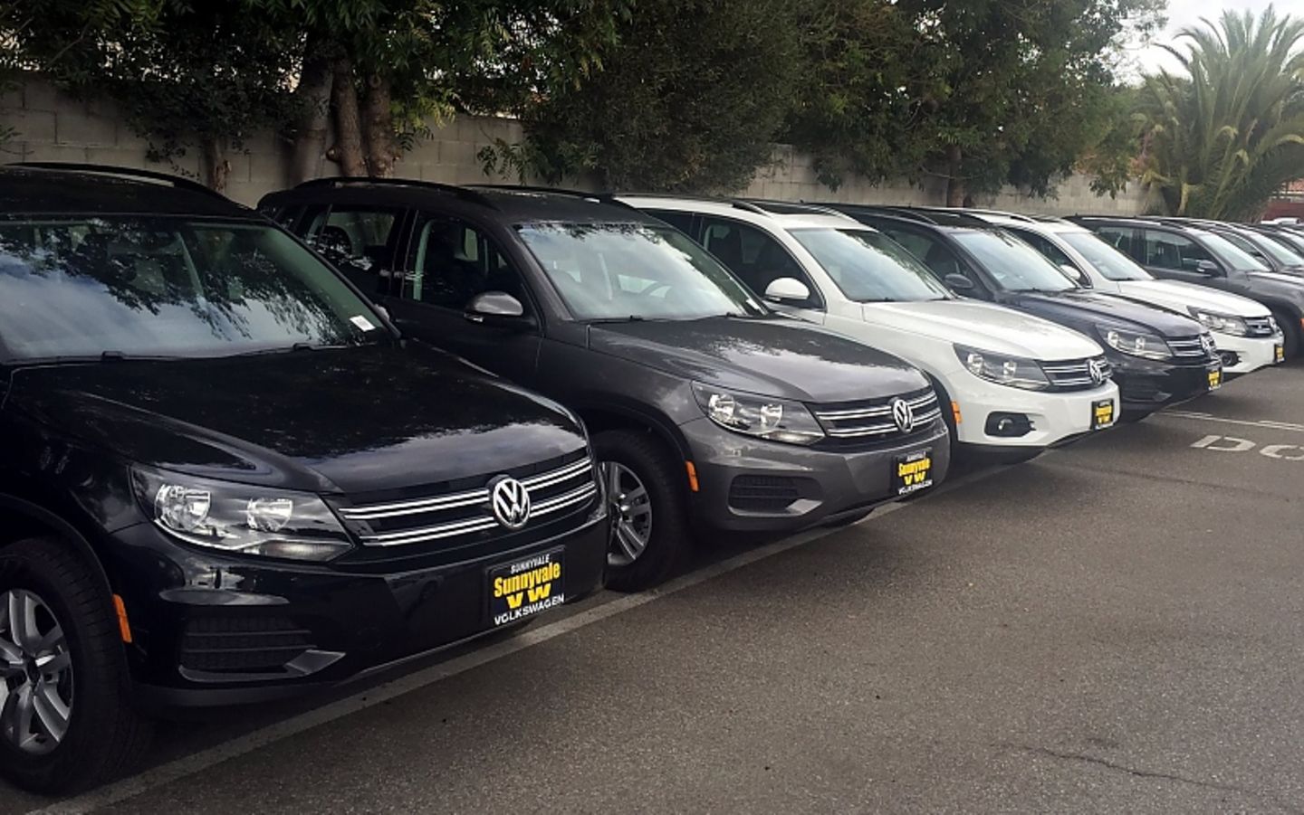 Volkswagen Händler im Silicon Valley Herbst 2015 - der Tiguan läuft unverändert gut