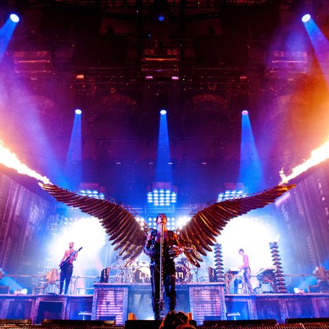 Rammstein-Frontmann Till Lindemann als Engel