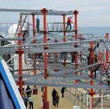 Der Hochseilgarten des "Norwegian Escape"